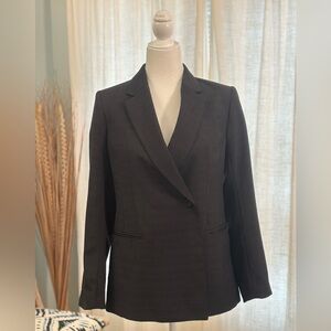 H&M Classic Dark Gray Tailored Blazer Size 38/S Structured Lined